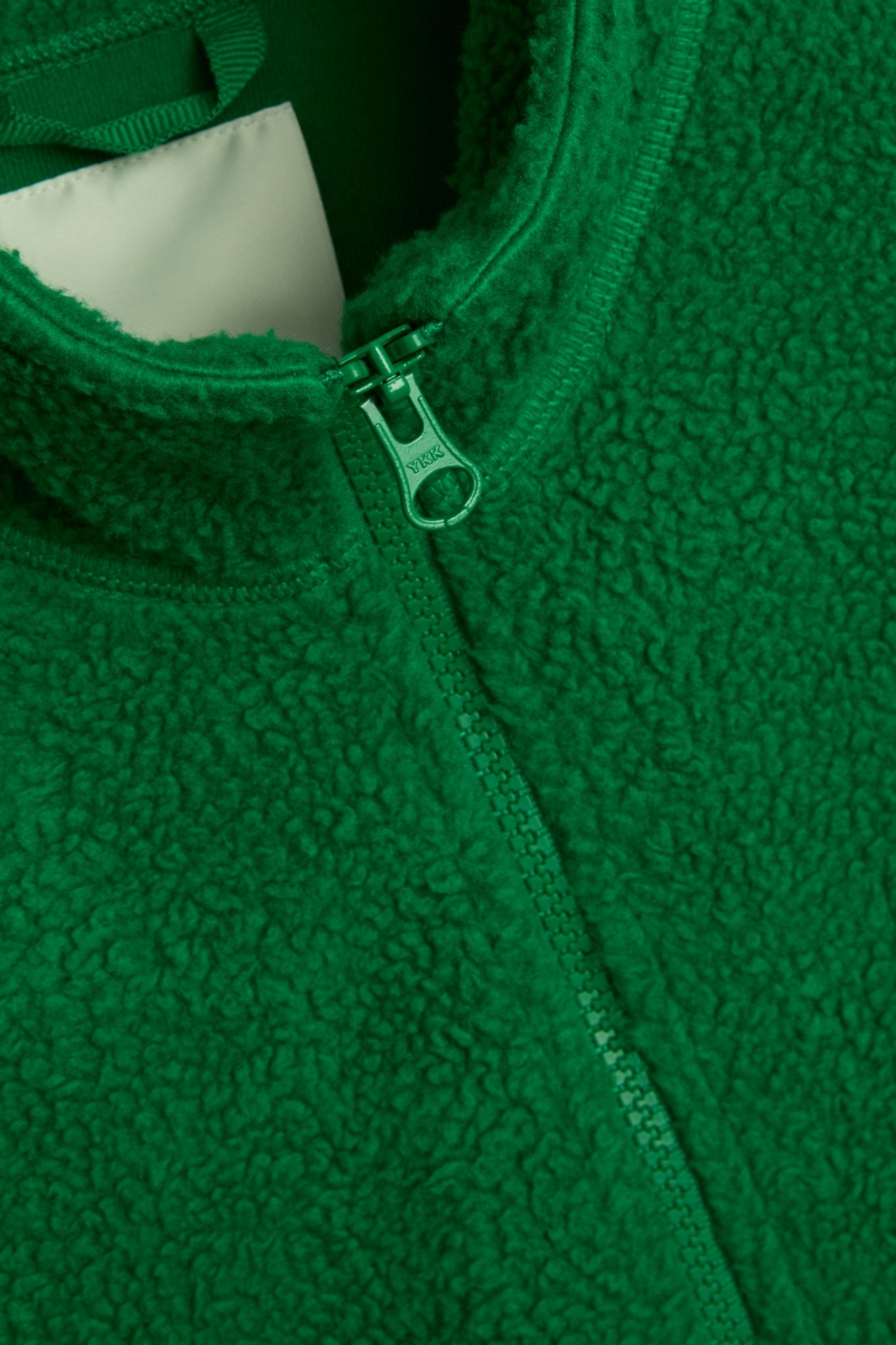 AARON ZIP FLEECE JACKET green