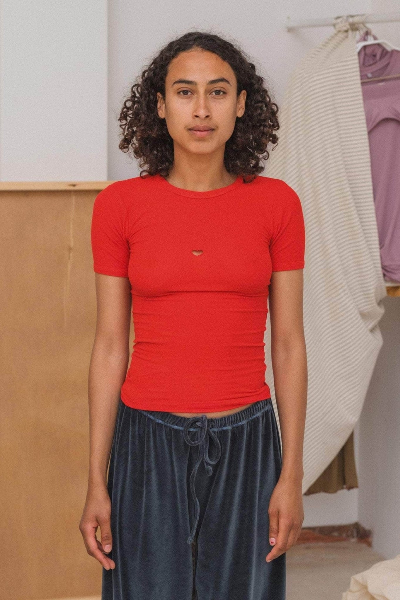 HEART TEE SHIRT MY RED