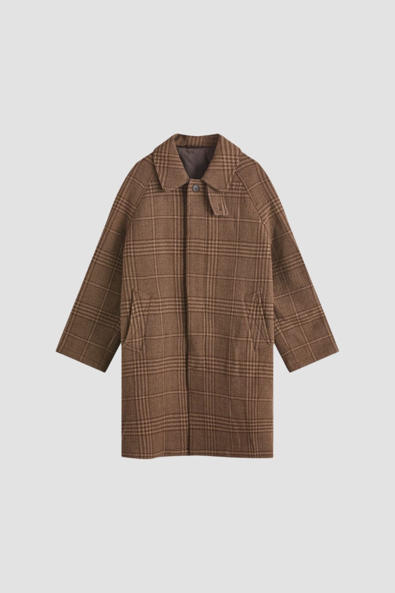 ACCESSION COAT BROWN CHECK