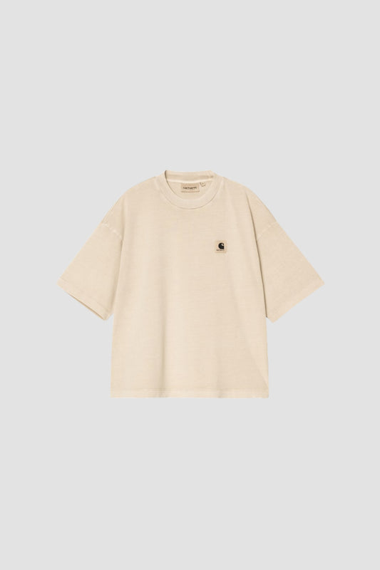 W S/S NELSON TEE Fleur De Sel garment dyed