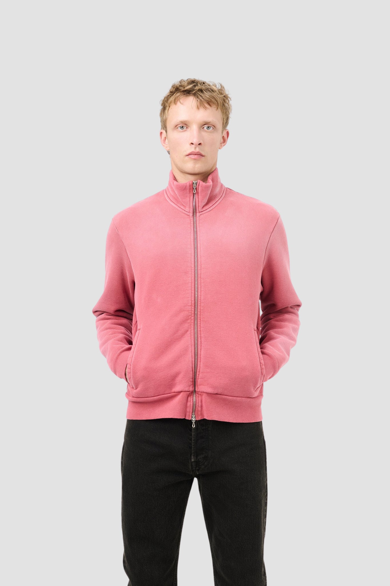 MOB JACKET Red Sun Fade Hefty Fleece