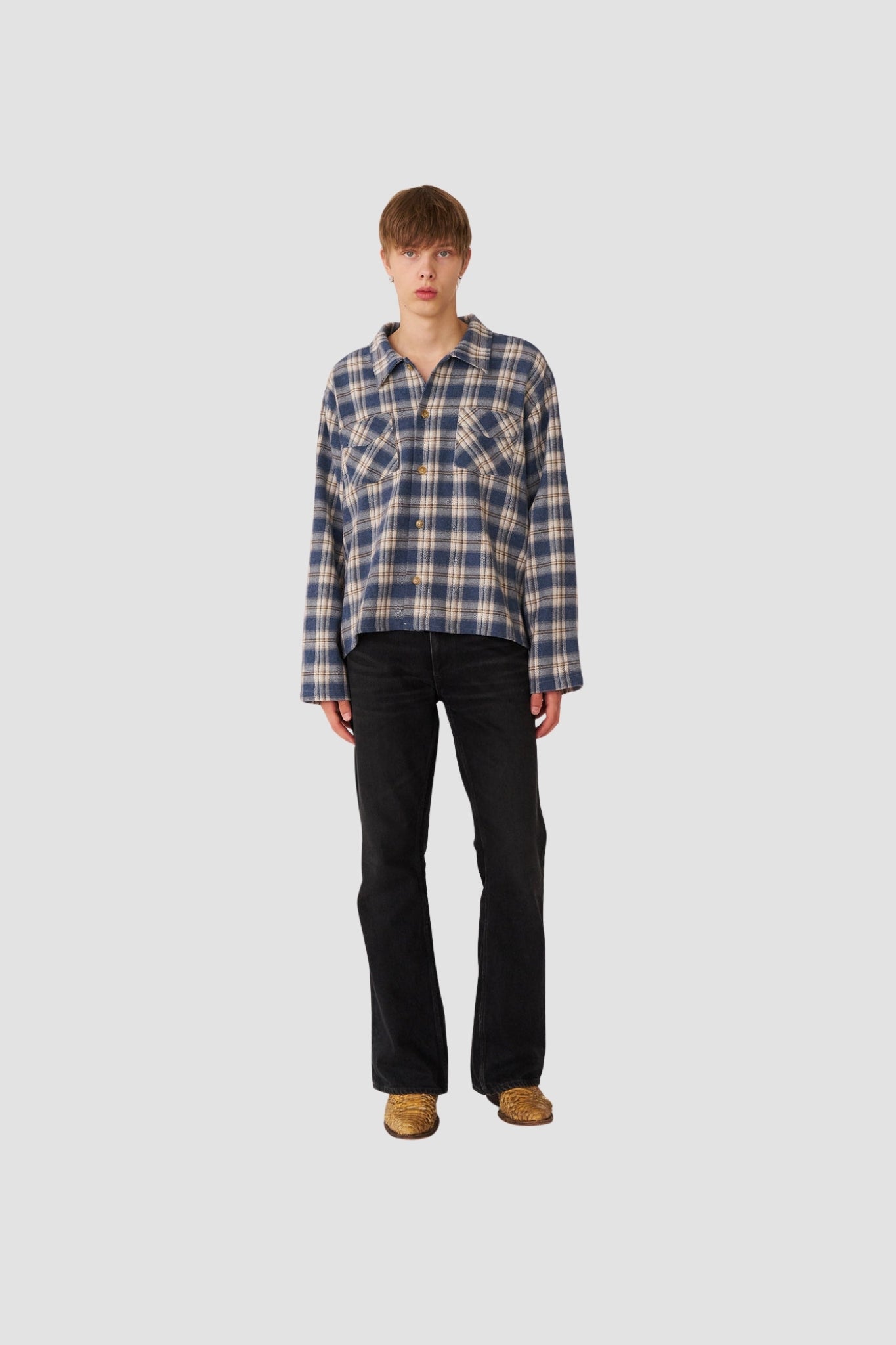 CLUB OVERSHIRT Blue Check