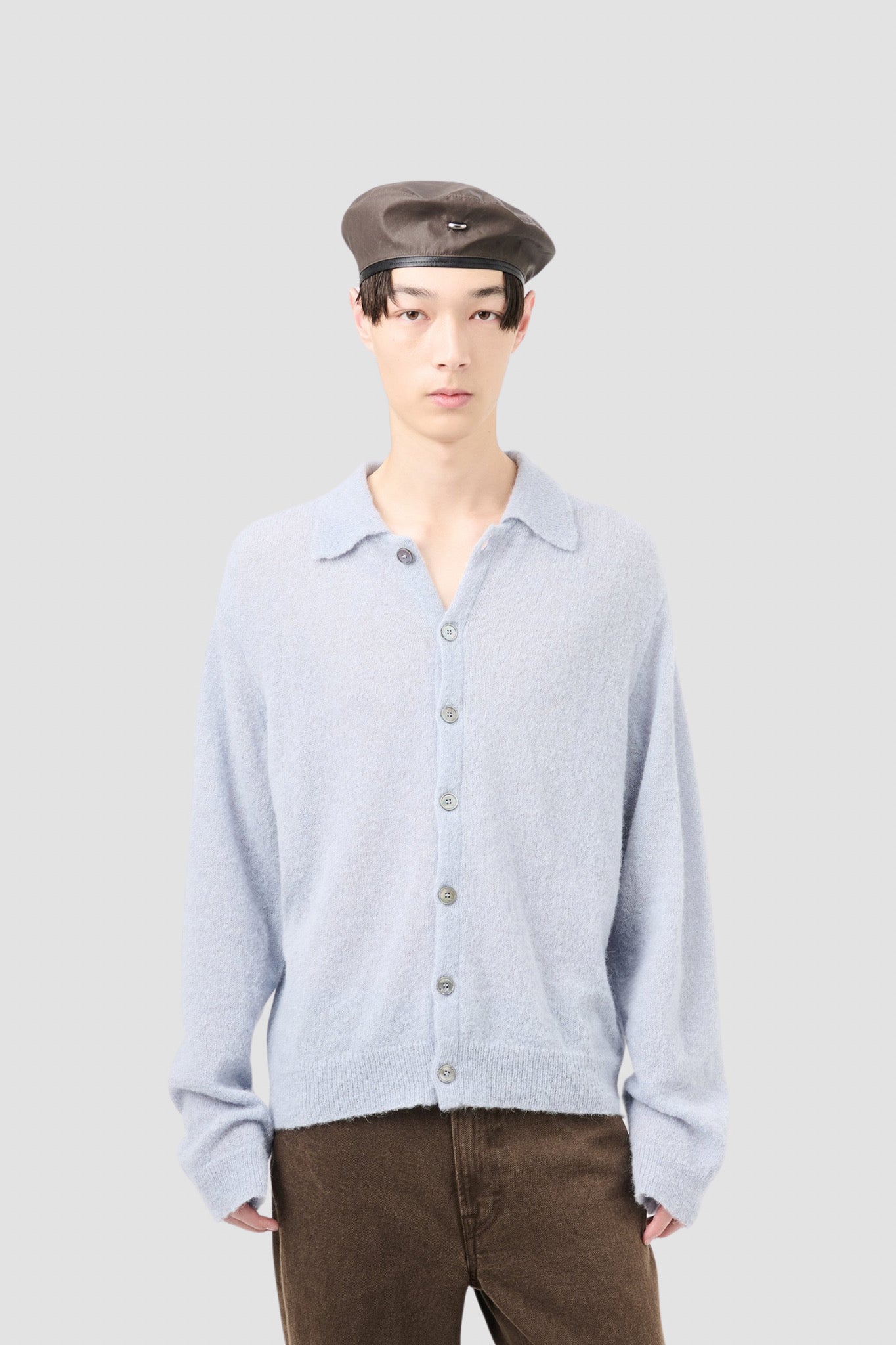 EVENING POLO Livid Blue Fuzzy Alpaca