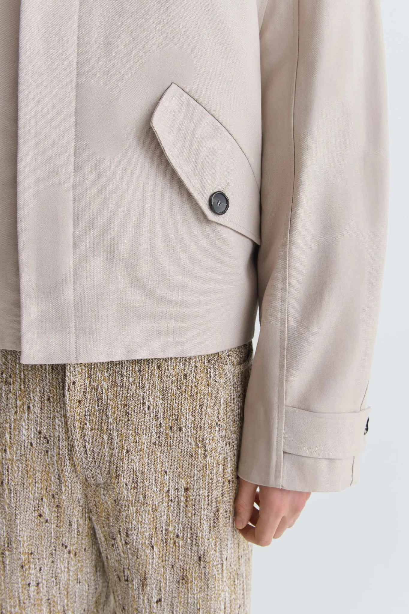 COSME AUSTERE BEIGE COTTON JACKET