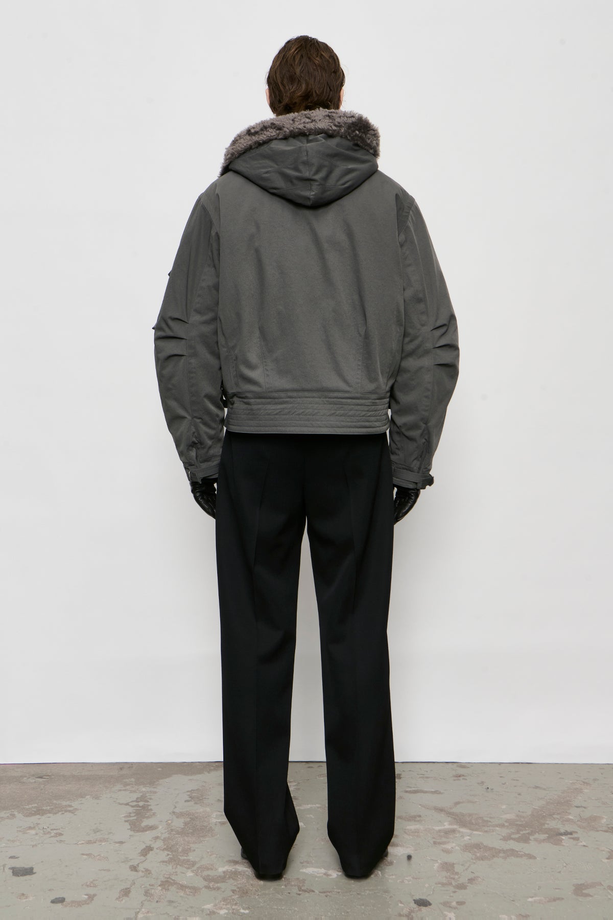 ORBIT JACKET vapor alloy ripple nylon twill