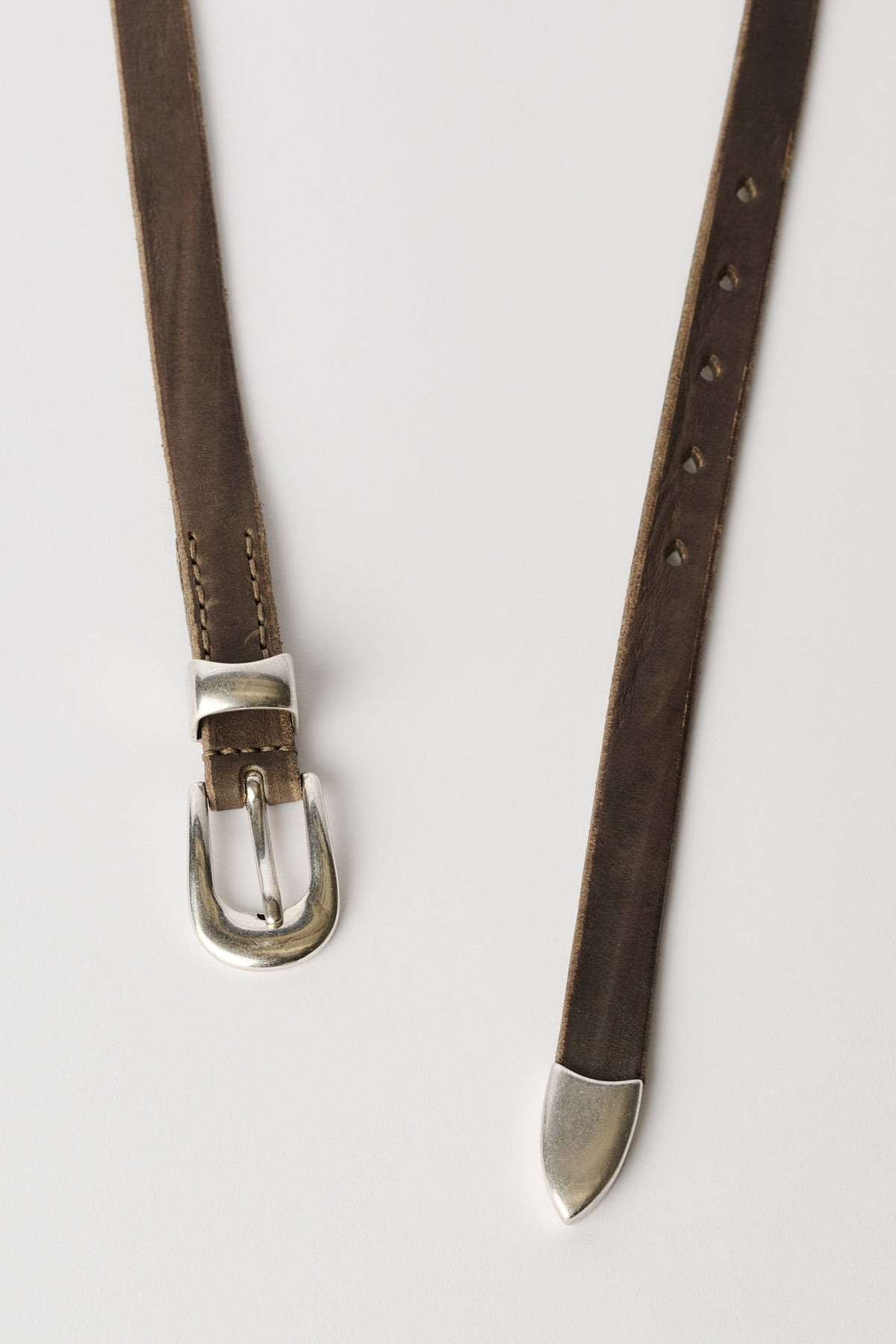 2 CM BELT sundried clay leather