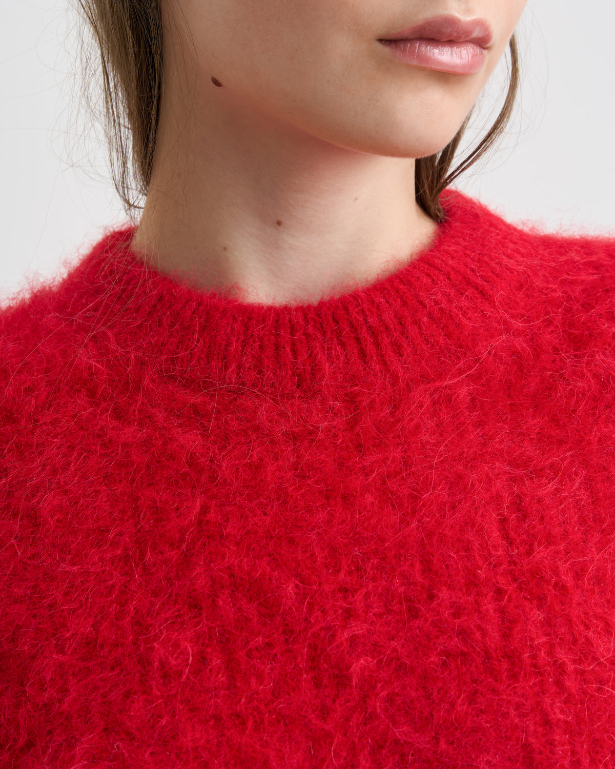 W HARU SWEATER red alpaca