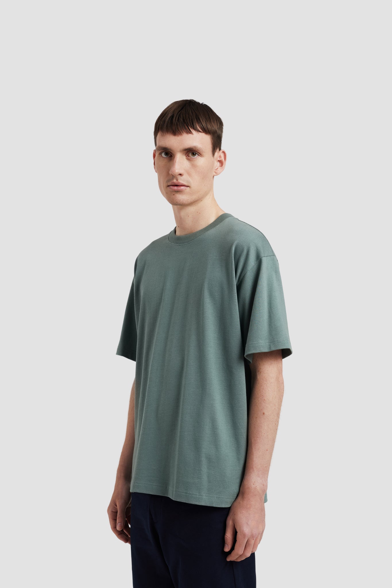 NORSE STANDARD HEAVY LOOSE TEE Aluminium Petrol