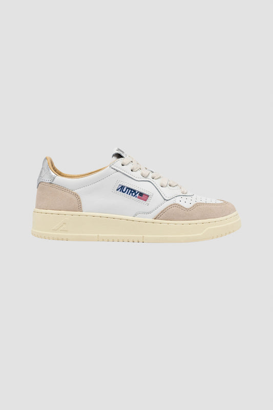 MEDALIST LOW LEAT/SUEDE WHITE/SILVER