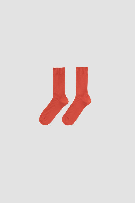 Ribbed Overankle Socks Bill Red