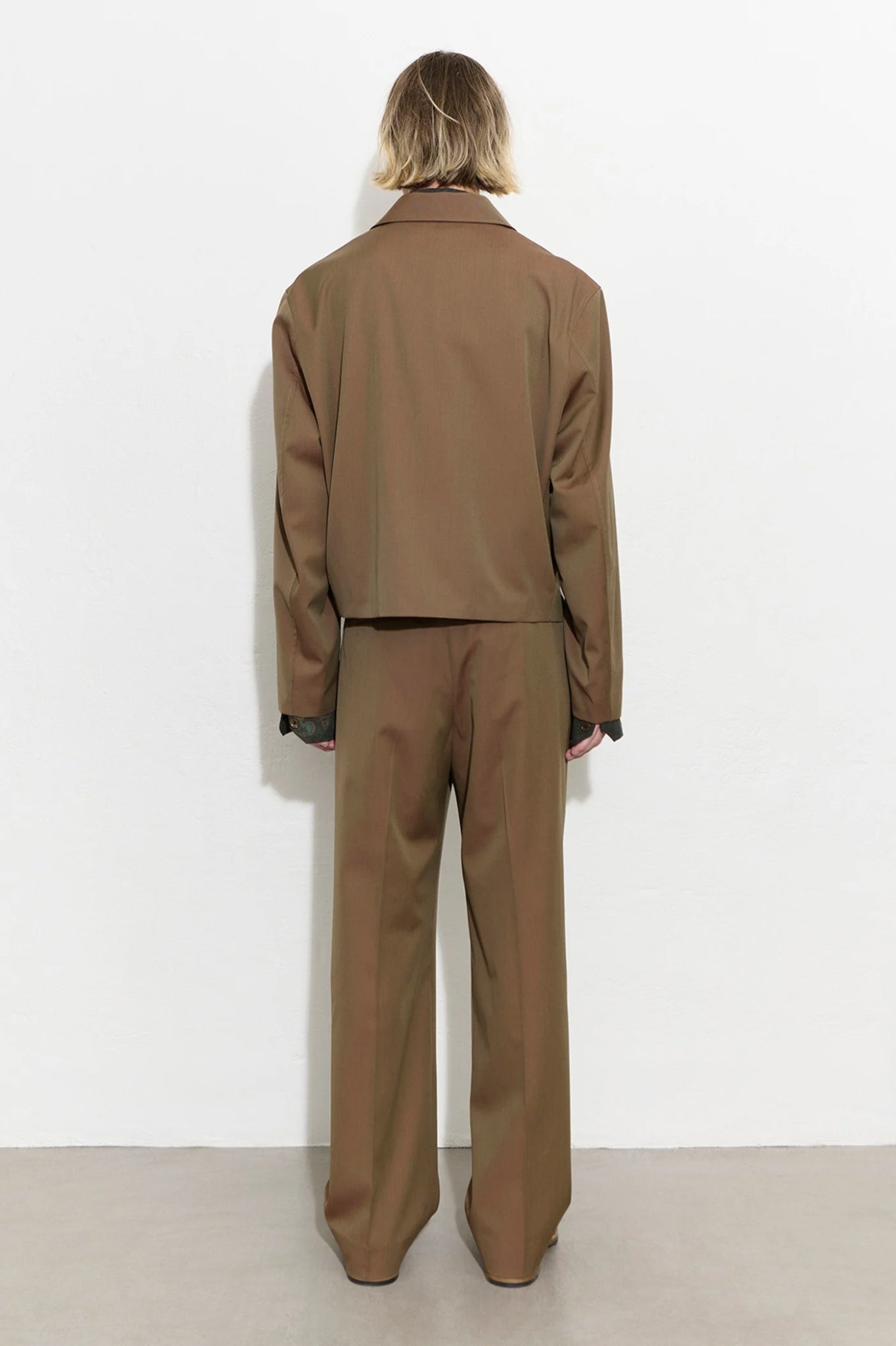 MINI JACKET Bronze Cangiante Fine Wool