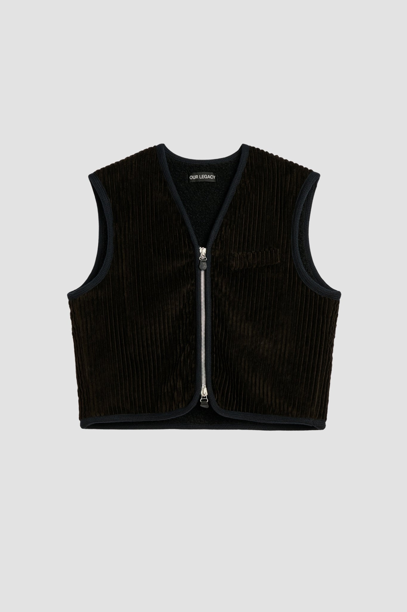 TOP VEST, Deep Brown Mammoth Cord