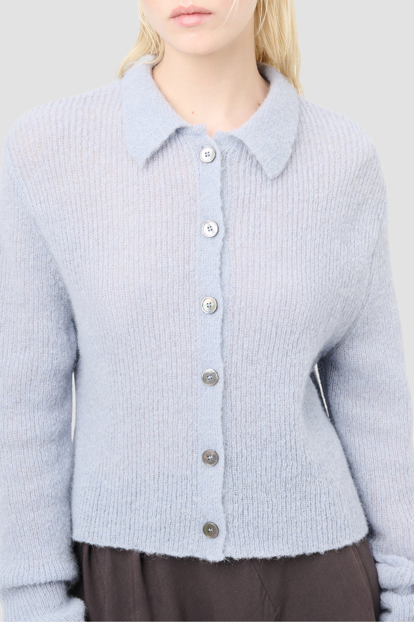 MAZZY POLO Livid Blue Fuzzy Alpaca