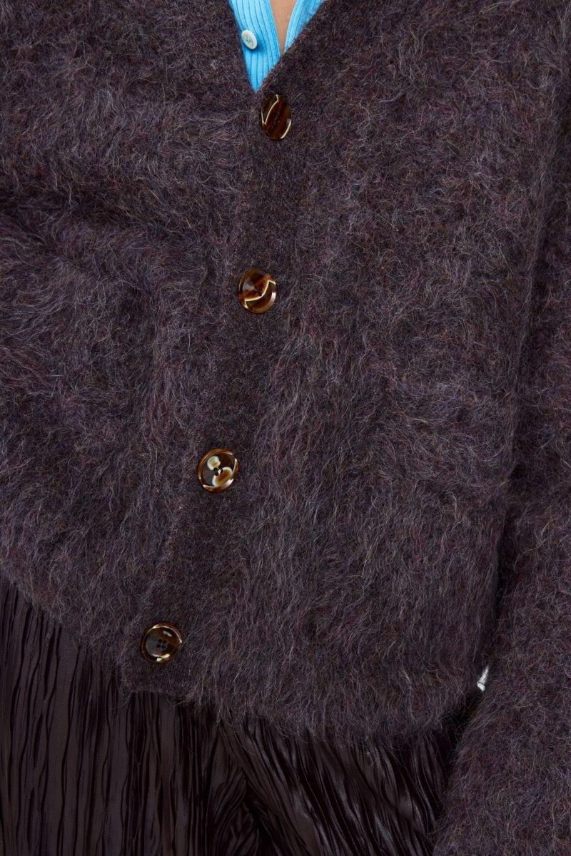 W LEE CARDIGAN LILAC