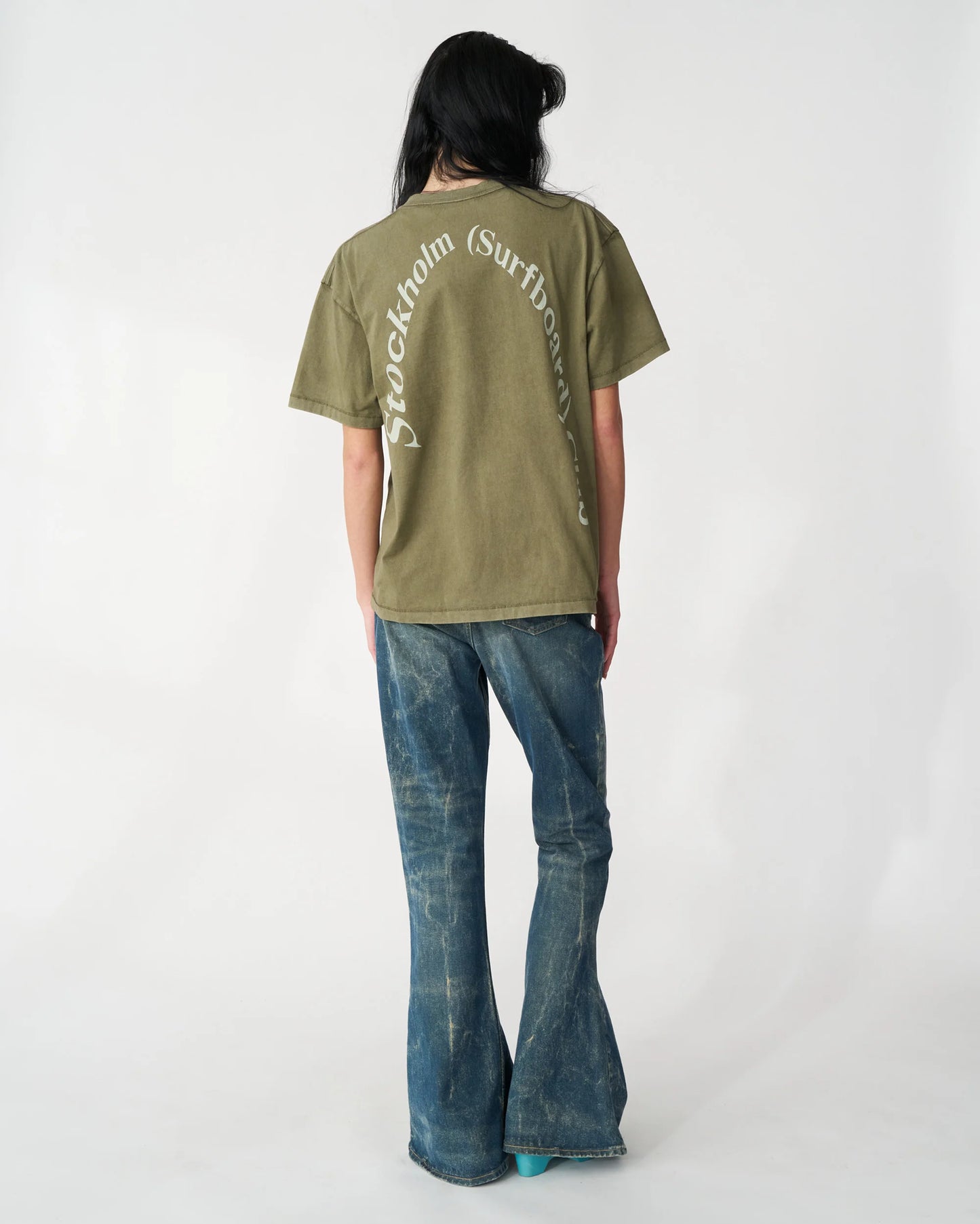 BOX TEE BACK LOGO Military Green