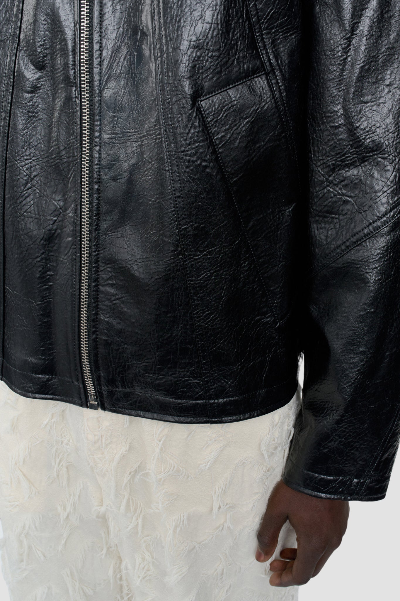 DUKE JACKET faux memory leather
