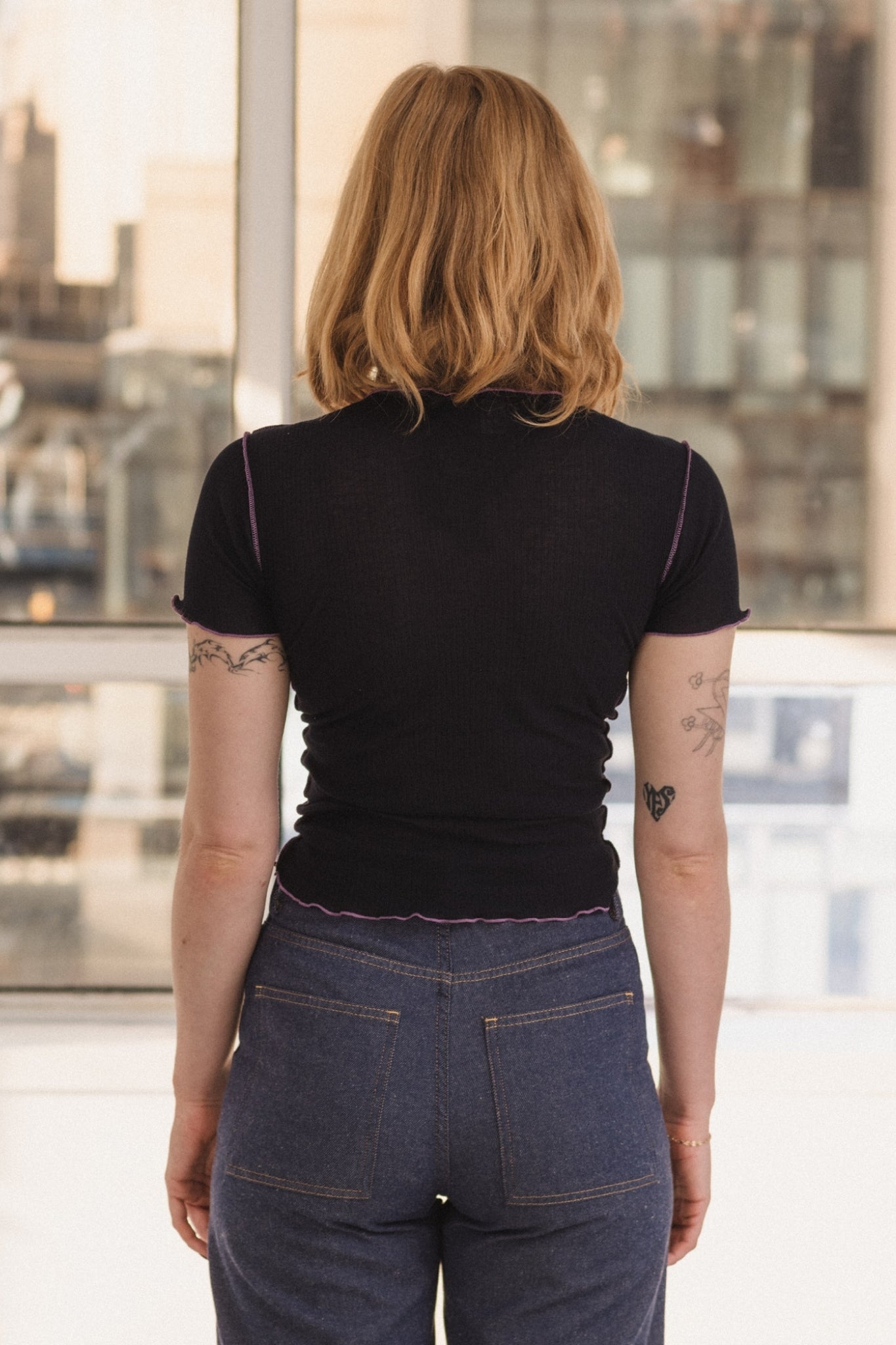 VEIN TEE Murano Navy