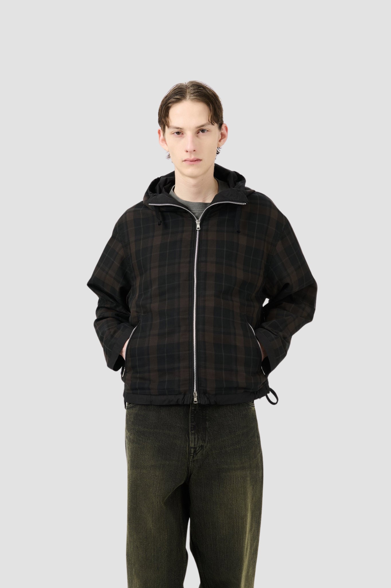 RIVIERA JACKET Black Shadow Check