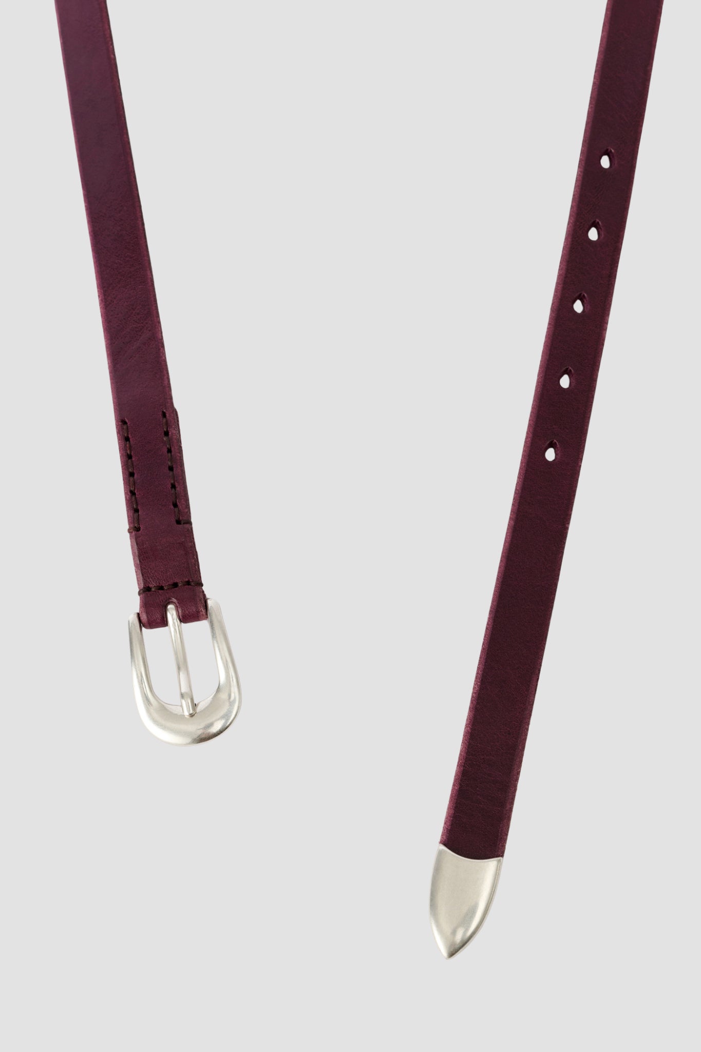 2 CM BELT Shadow Berry Leather