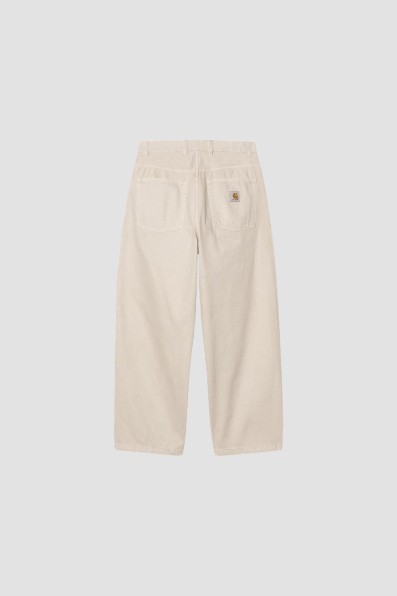DOUBLE KNEE PANTS Dusky beige stone canvas