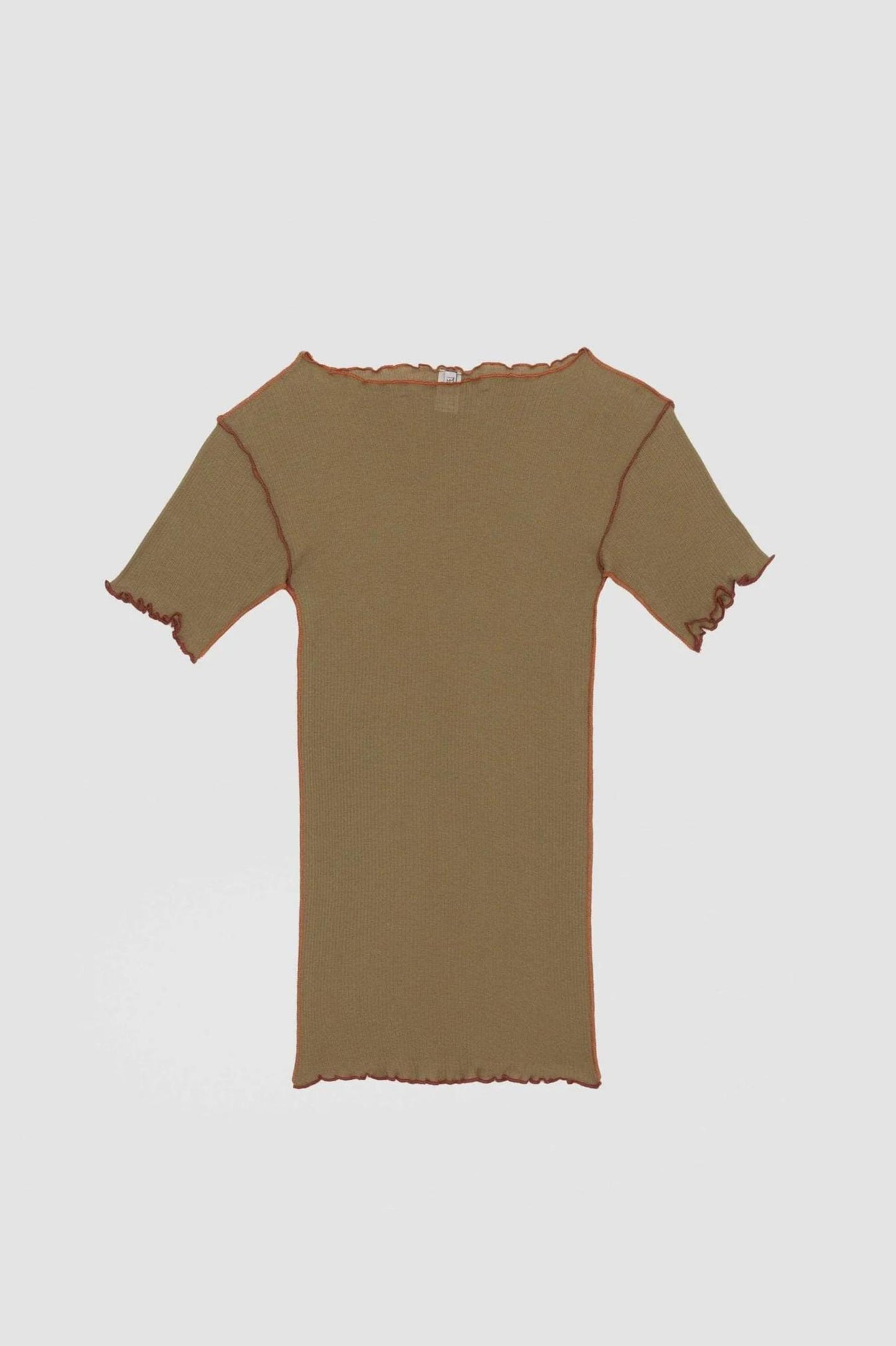 VEIN TEE JADE BROWN