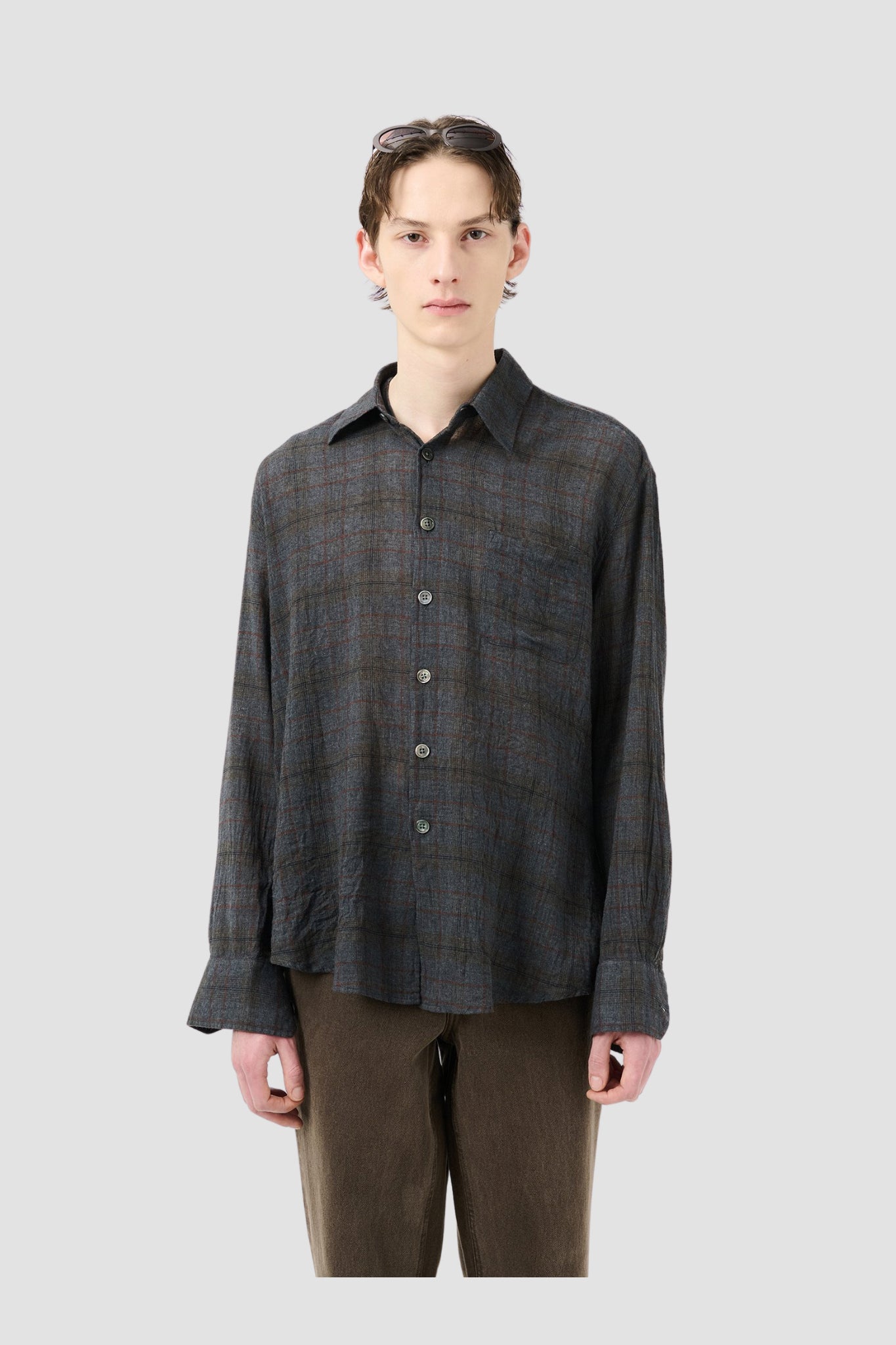 ABOVE SHIRT Bazaar Check Breeze Weave