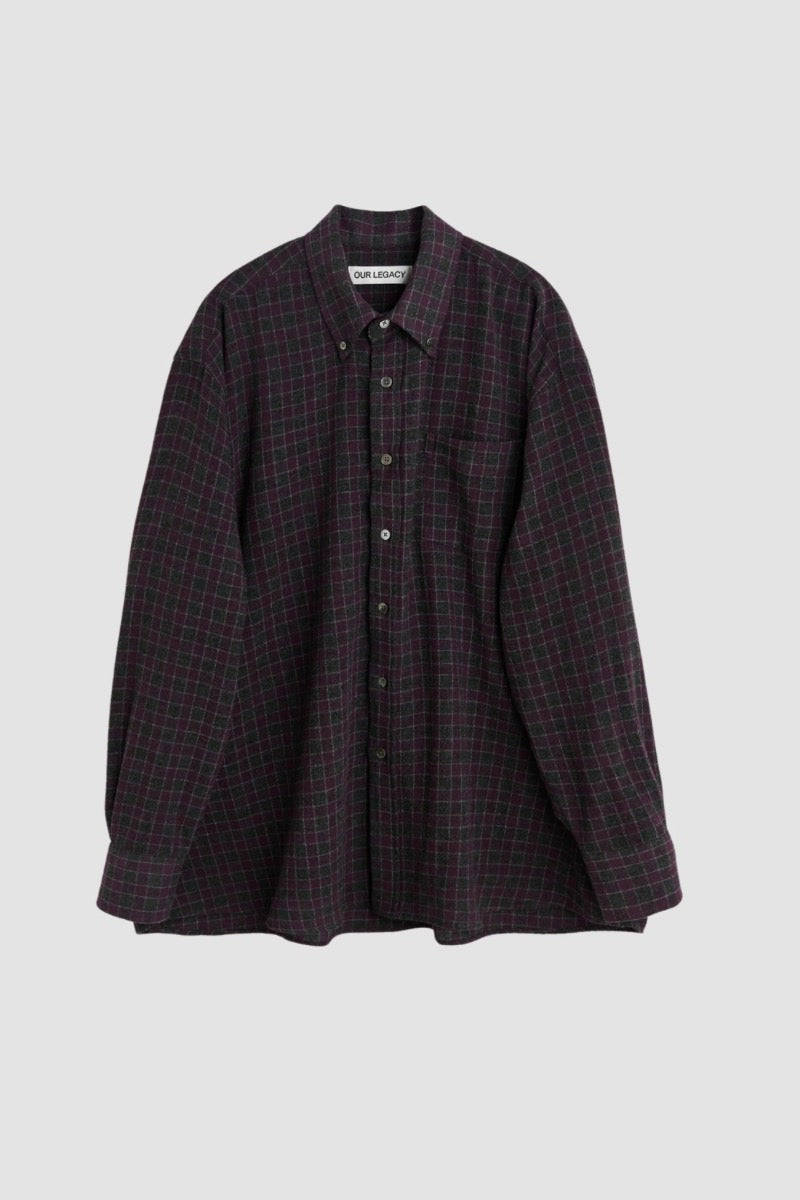 BORROWED BD SHIRT Sophomore Check Rural Wool