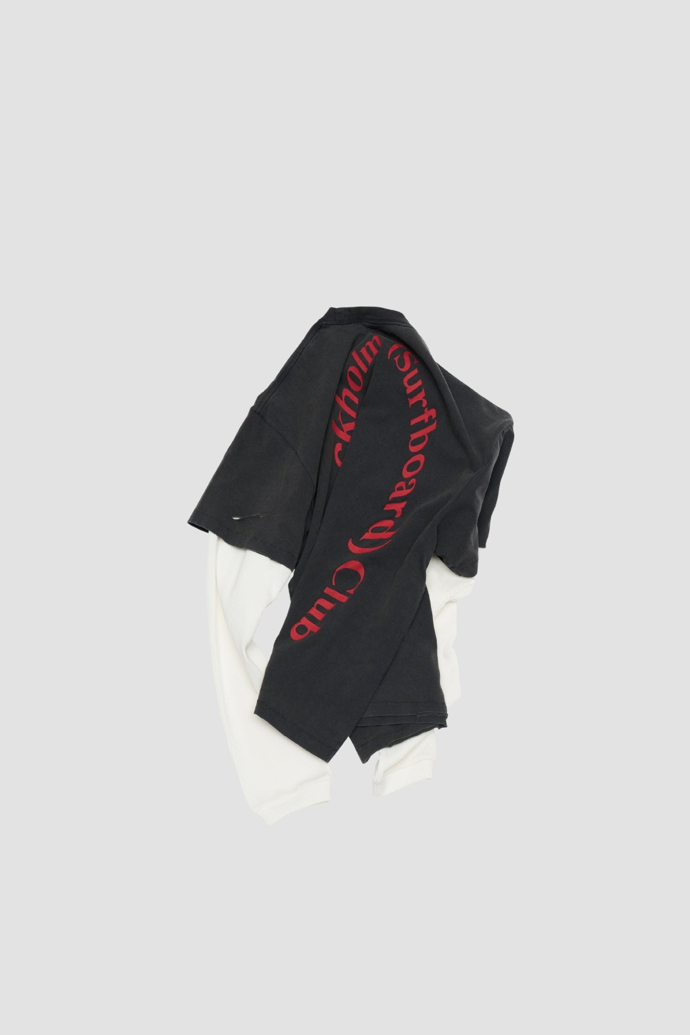 LAYER BOX TEE Black