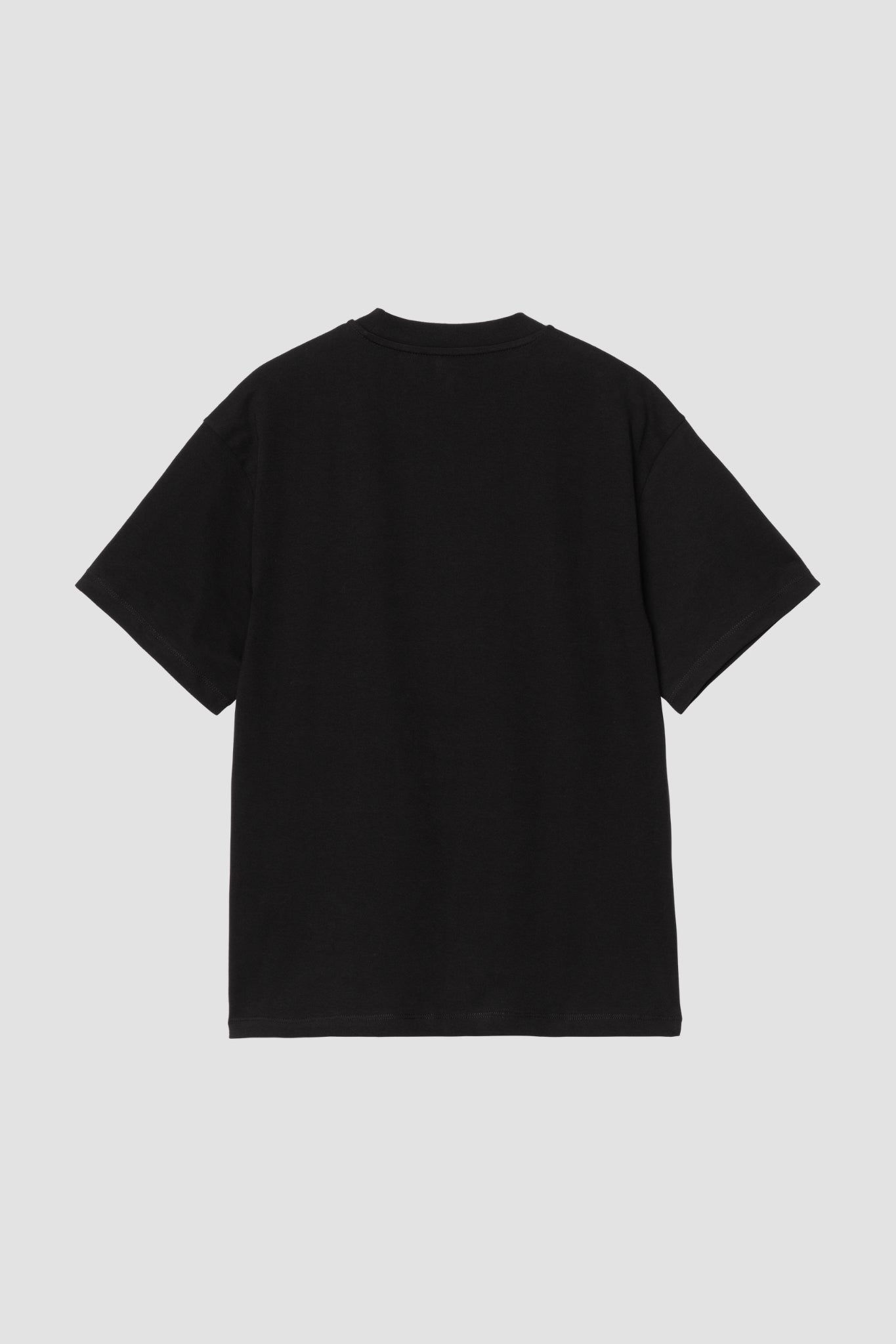 W S/S POCKET HEART T-SHIRT Black/ Red