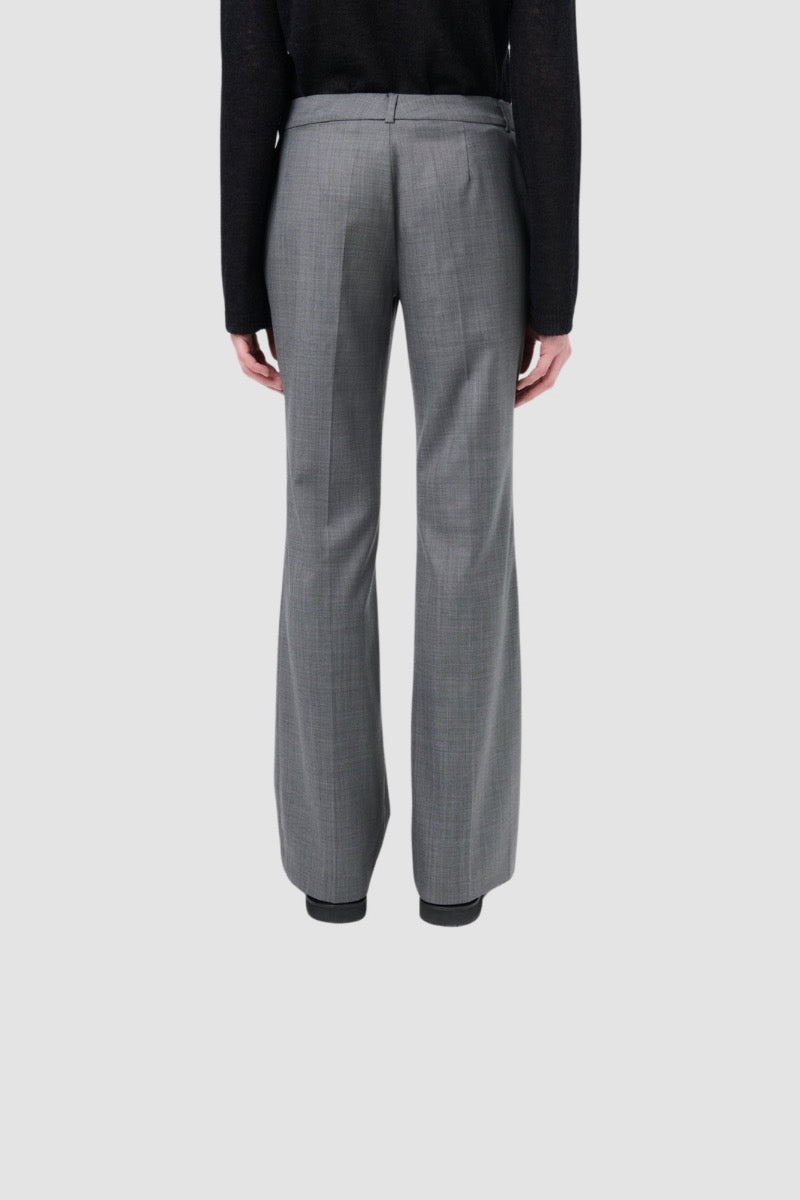 HIP TROUSER Dark Grey Flow Wool
