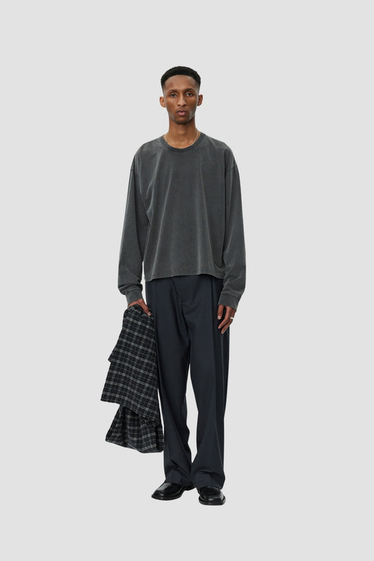 RELAXED LS TEE Washed Graphite