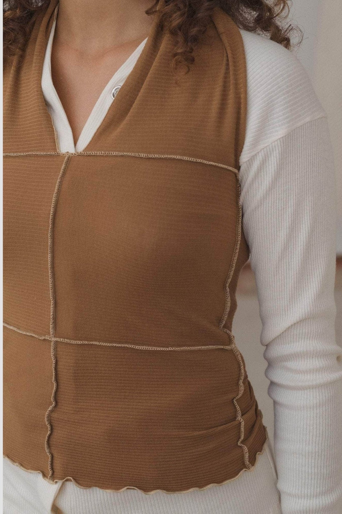 CINDER HALTER TOP ALAMILLO BROWN