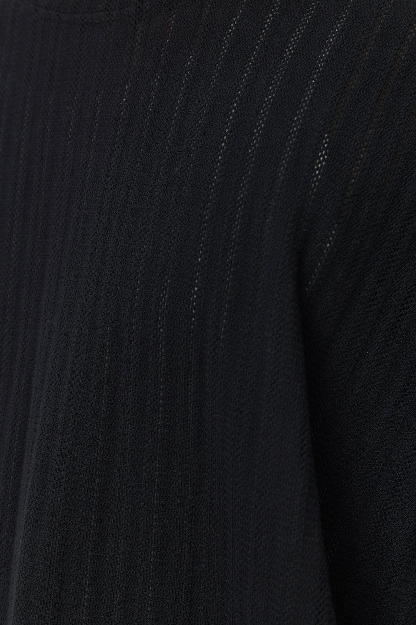 RELAXED LS TEE Black Lace Stripe
