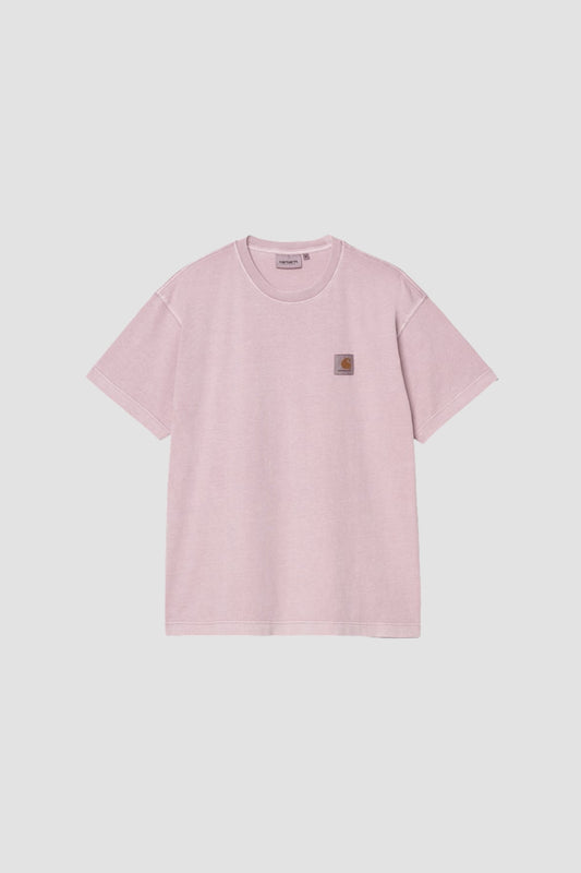 S/S NELSON TEE Hortensia garment dyed