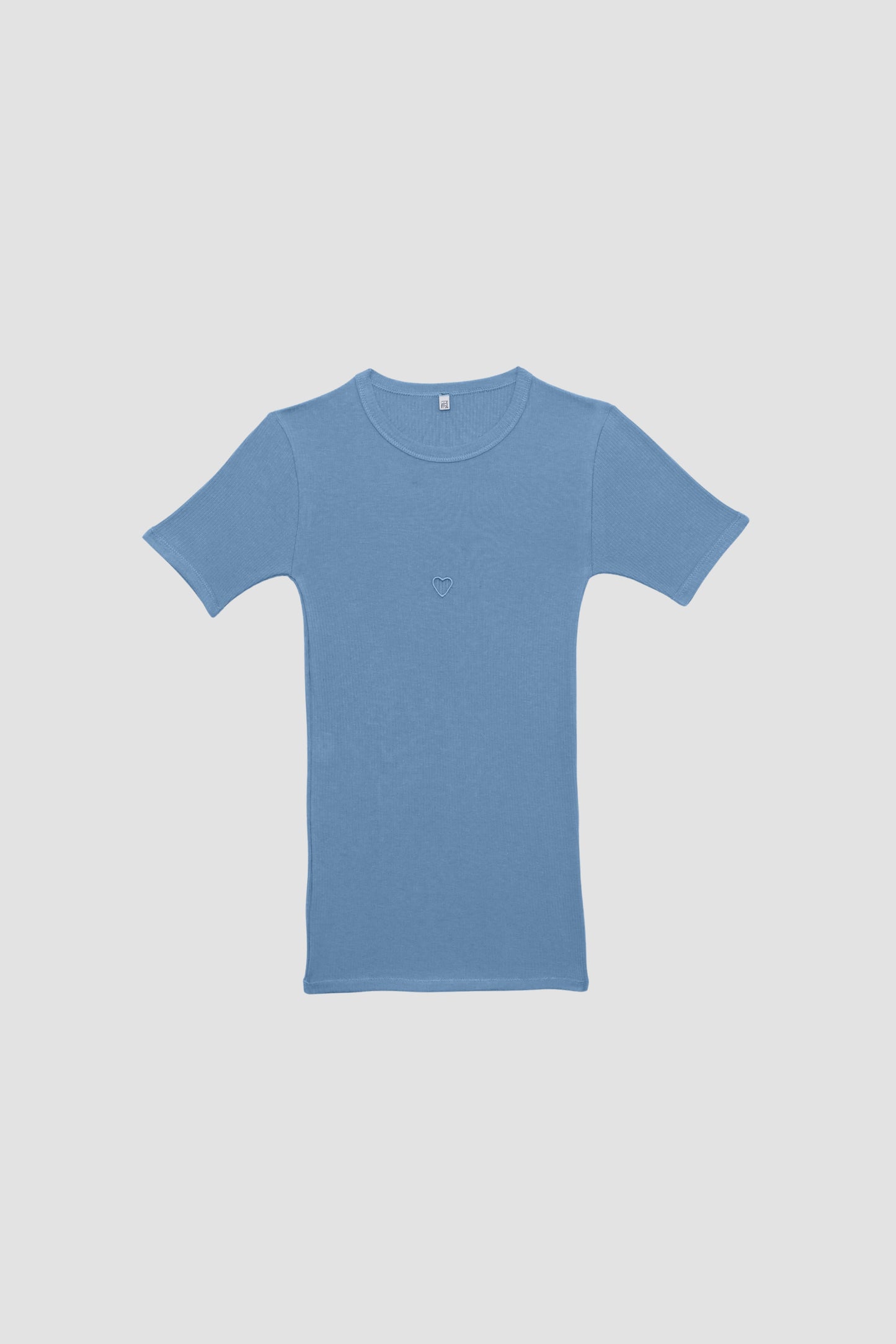 HEART SHORT SLEEVE Isatis Blue