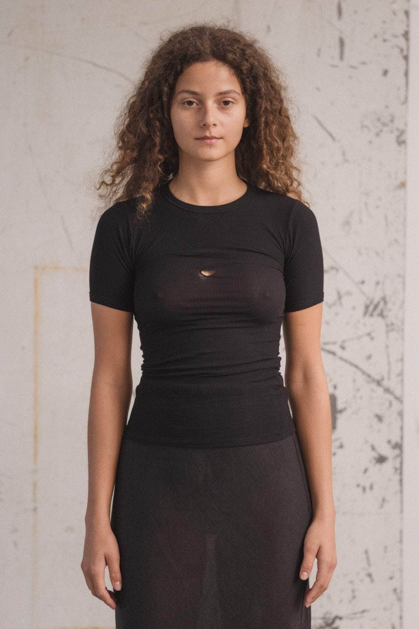 HEART TEE SHIRT Black