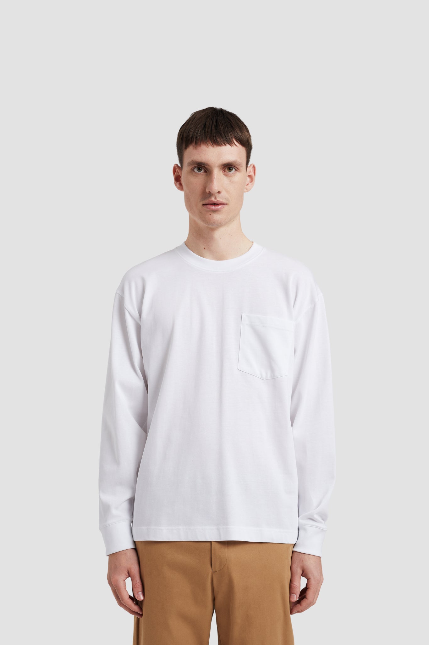 NORSE STANDARD L/S HEAVY LOOSE TEE White