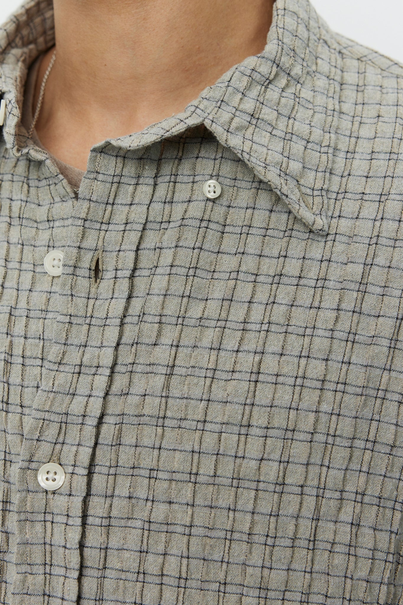 BUTTON DOWN SHIRT Grey Generation Check