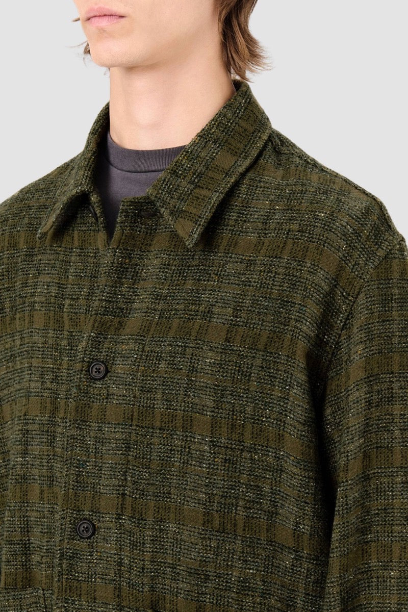 HAVEN JACKET Seaweed Sparse Check