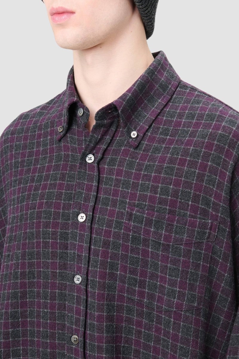 BORROWED BD SHIRT Sophomore Check Rural Wool