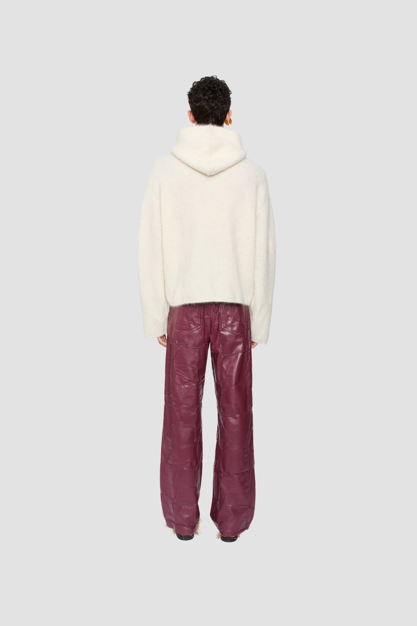 AHTI HOODIE Snow fine mohair