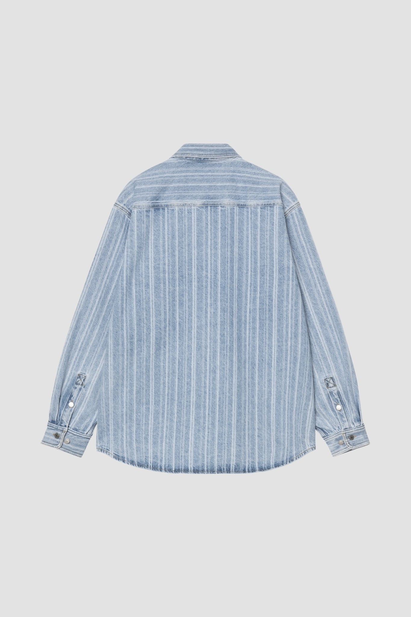 RYLAN SHIRT JAC Stripe Blue Stone bleached