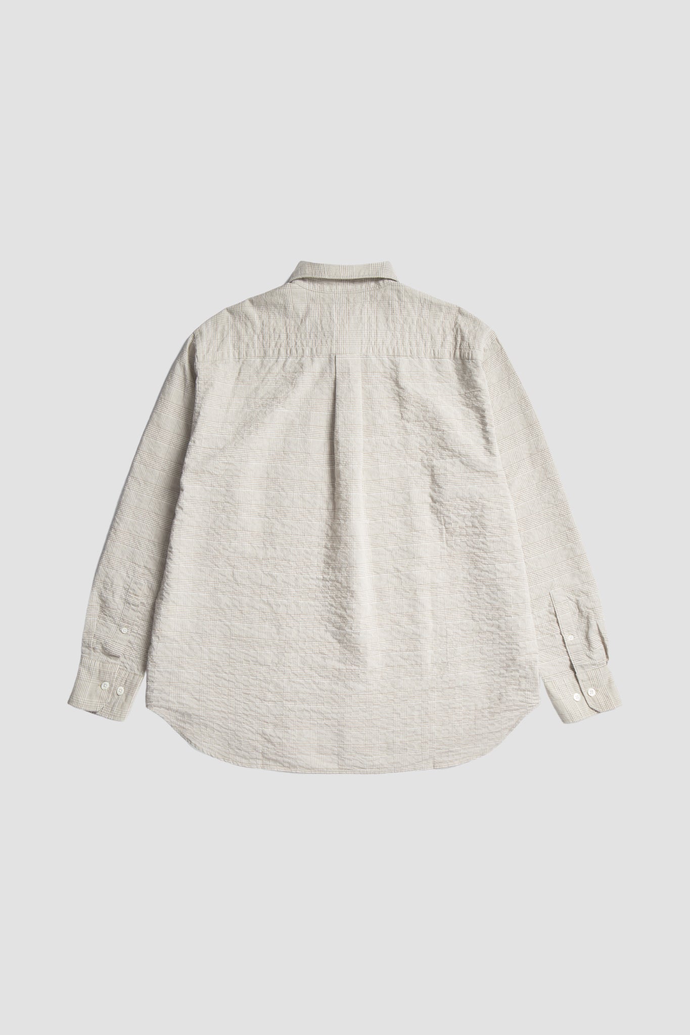 MO OVERSIZED CHECK SHIRT Oatmeal