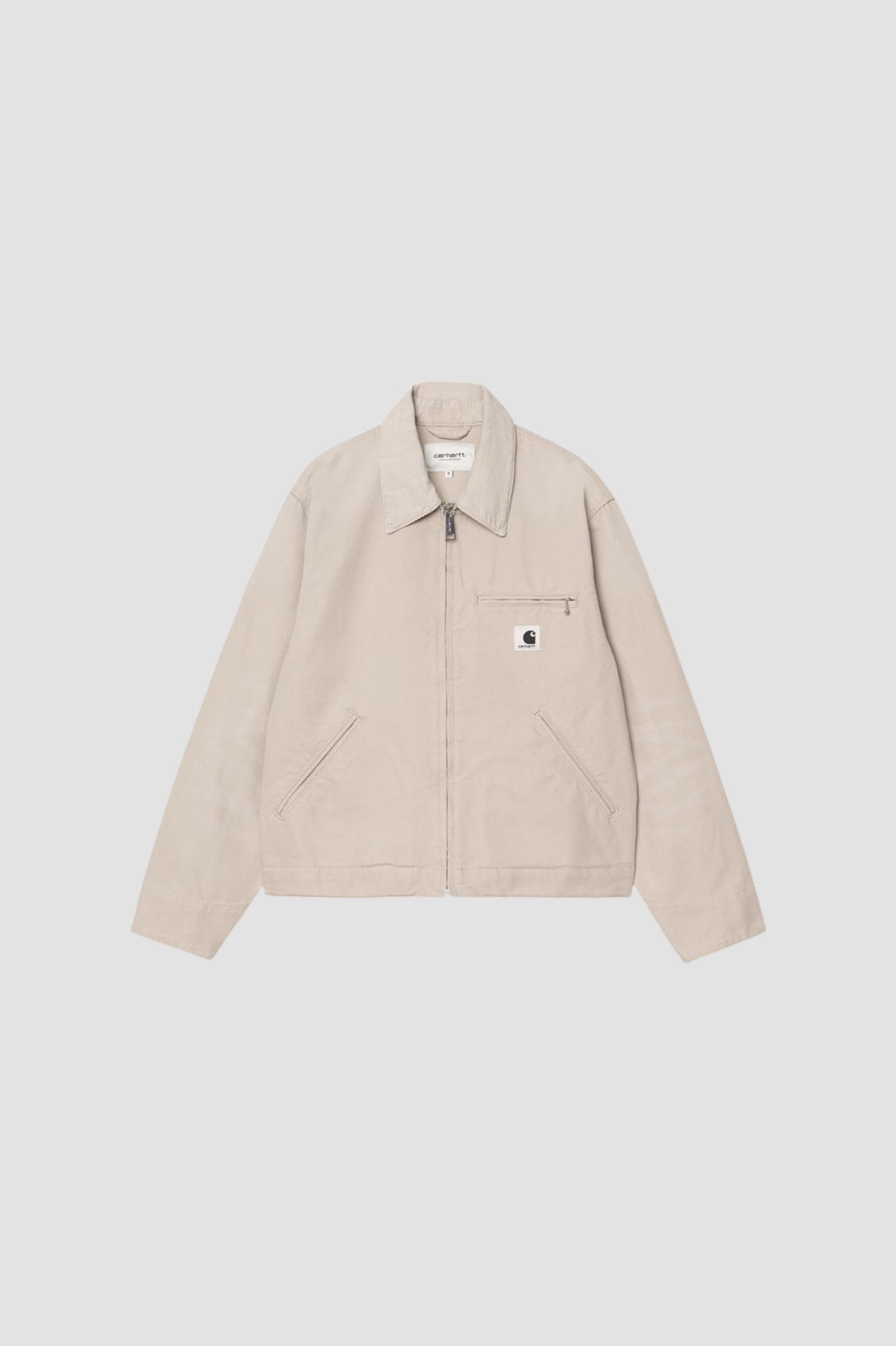 W OG DETROIT JACKET Dusky Beige stone canvas