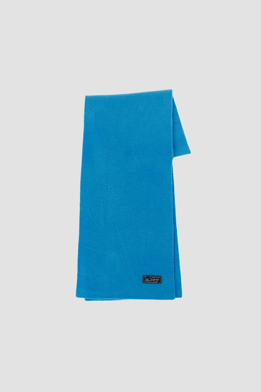 Wool Scarf Bright Blue Fuzz