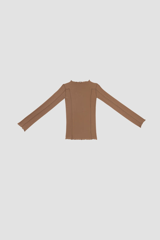 OMATO LONG SLEEVE TEE	ALAMILLO BROWN