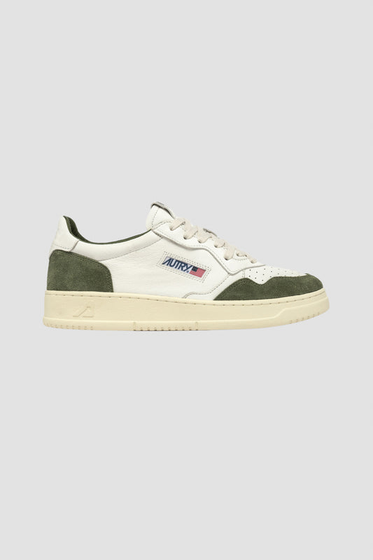 MEDALIST LOW GOAT/SUEDE WHITE/MILITARY