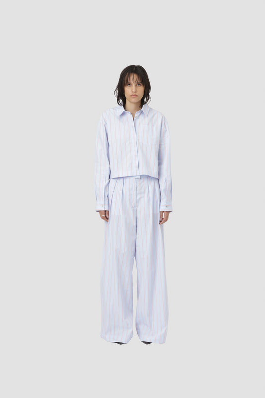 LEXINGTON SHIRT Blue Red Stripe