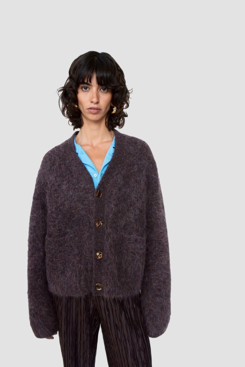 W LEE CARDIGAN LILAC