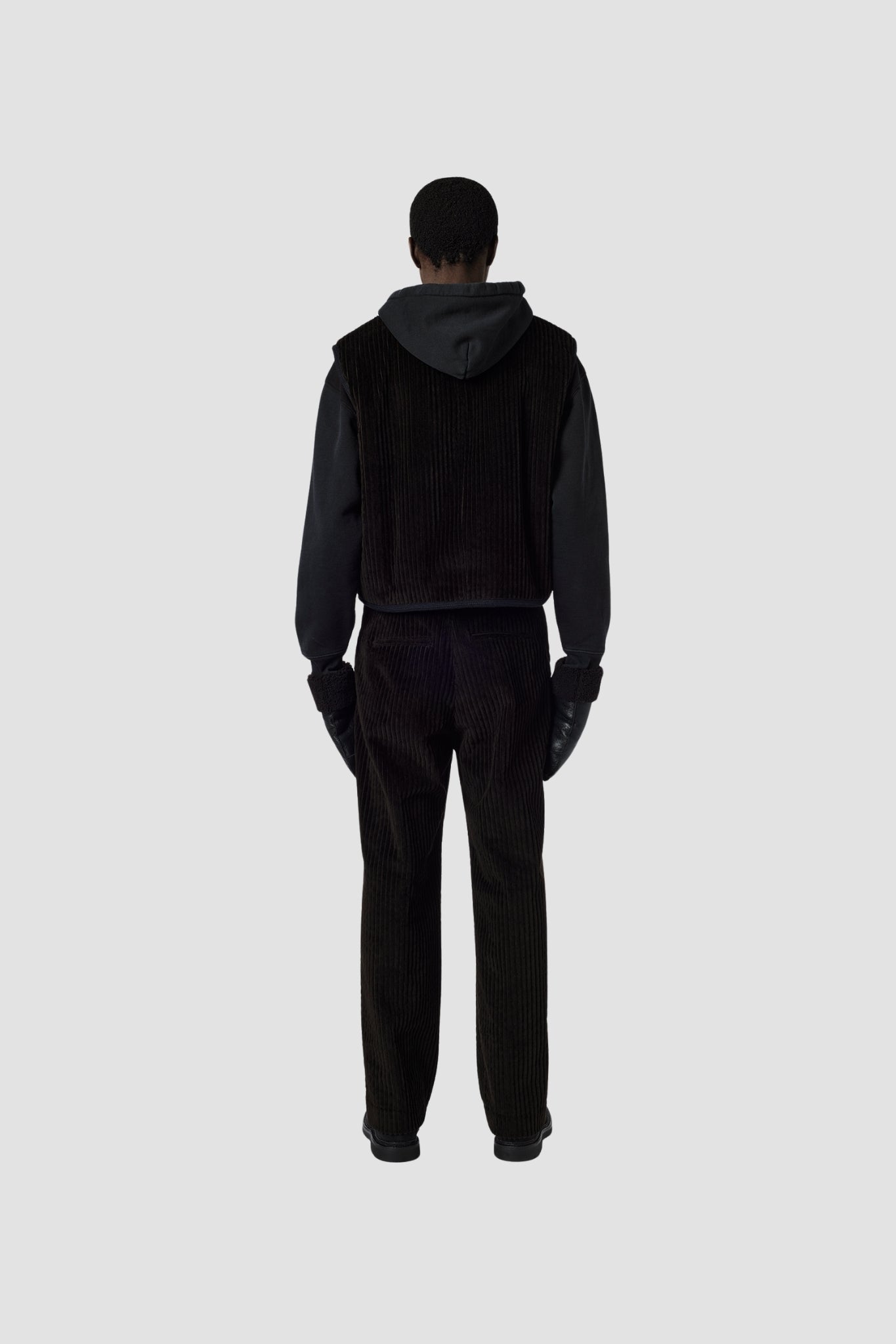 TOP VEST, Deep Brown Mammoth Cord